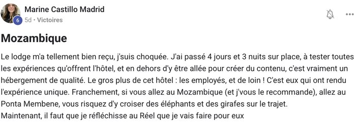 Témoignage client